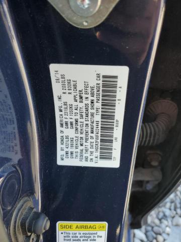 1HGCR2F8XFA024449 - 2015 HONDA ACCORD EXL BLUE photo 10