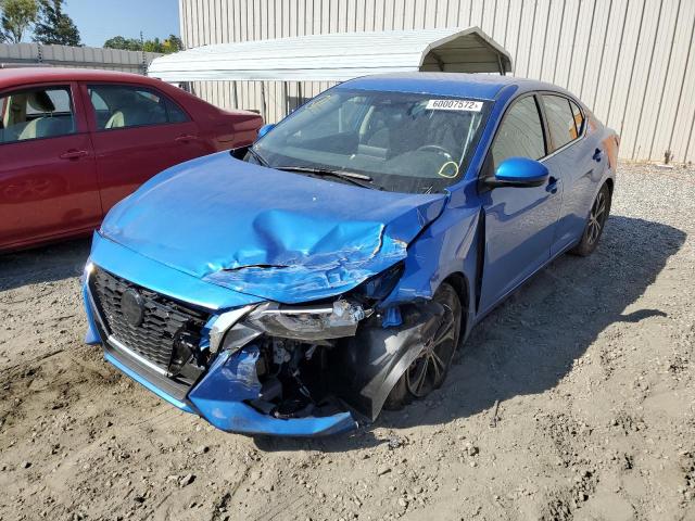 3N1AB8CV8NY213203 - 2022 NISSAN SENTRA SV BLUE photo 2