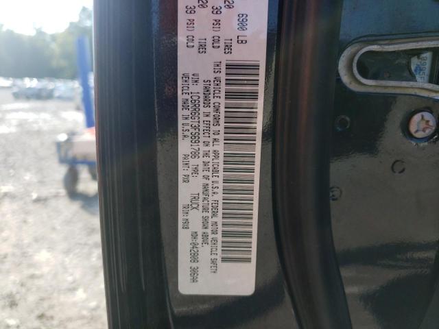 1C6RR6GT3FS691786 - 2015 RAM 1500 SLT BLACK photo 10