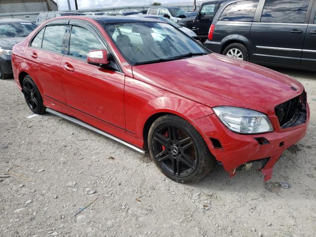 WDDGF56X88R032626 - 2008 MERCEDES-BENZ C 350 RED photo 1