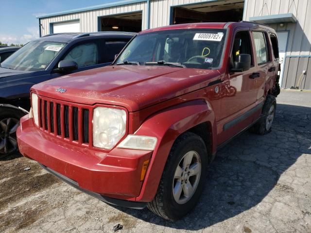 1J8GN28K39W524425 - 2009 JEEP LIBERTY SP RED photo 2