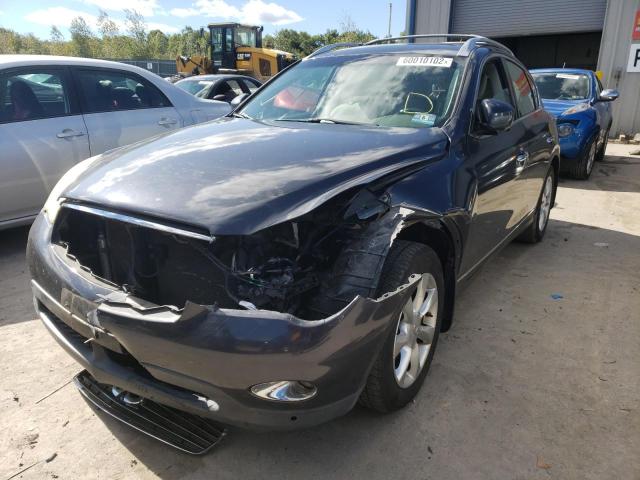 JN1AJ0HR7AM755132 - 2010 INFINITI EX35 BASE Կապույտ լուսանկար 2