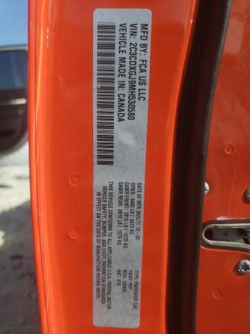 2C3CDXGJ9MH530580 - 2021 DODGE CHARGER SC ORANGE photo 10