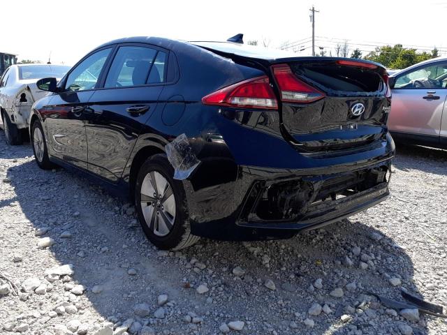 KMHC65LCXNU276678 - 2022 HYUNDAI IONIQ BLUE BLACK photo 3