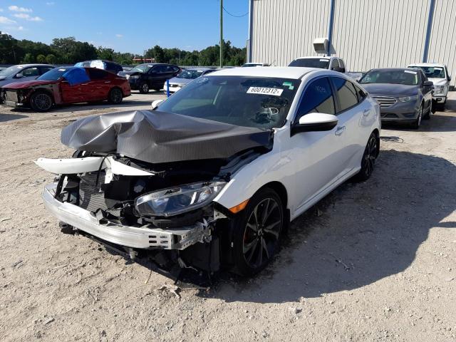 2HGFC2F87KH587548 - 2019 HONDA CIVIC SPOR WHITE photo 2