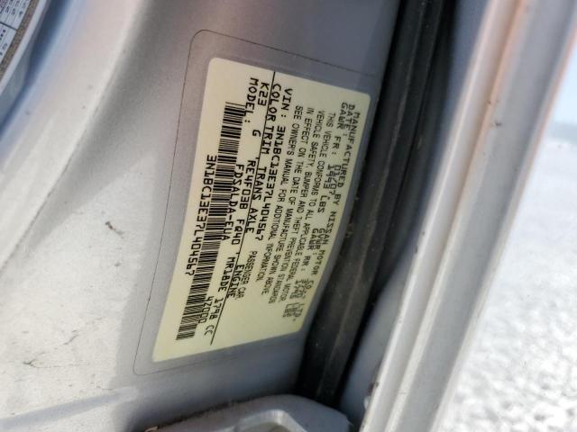 3N1BC13E37L404567 - 2007 NISSAN VERSA S SILVER photo 10