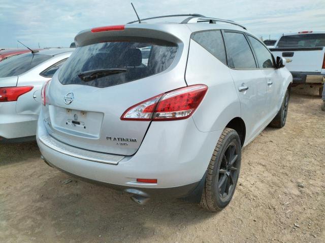 JN8AZ1MW8EW515125 - 2014 NISSAN MURANO GRAY photo 4