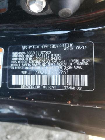 JF1ZNAA10F9702867 - 2015 TOYOTA SCION FR-S BLACK photo 10