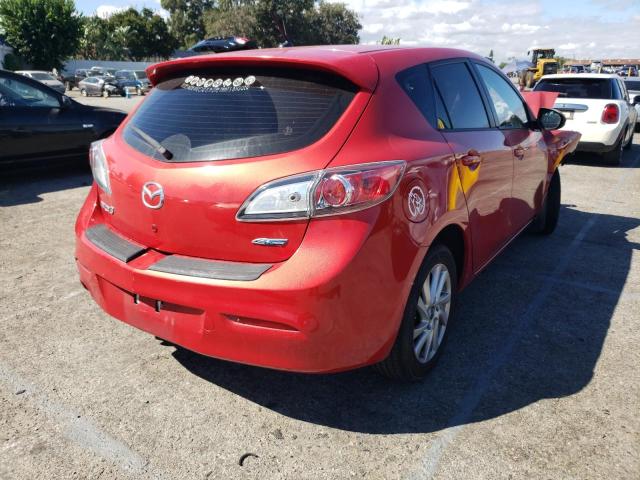 JM1BL1LP9D1768526 - 2013 MAZDA 3 I RED photo 4