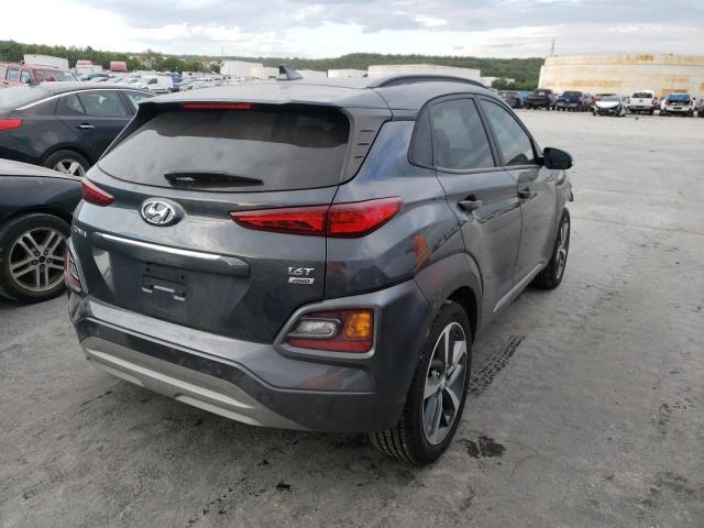 KM8K5CA56LU506205 - 2020 HYUNDAI KONA ULTIM CHARCOAL photo 4