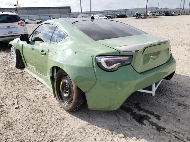 JF1ZNAA13D1707685 - 2013 TOYOTA SCION FR-S GREEN photo 3