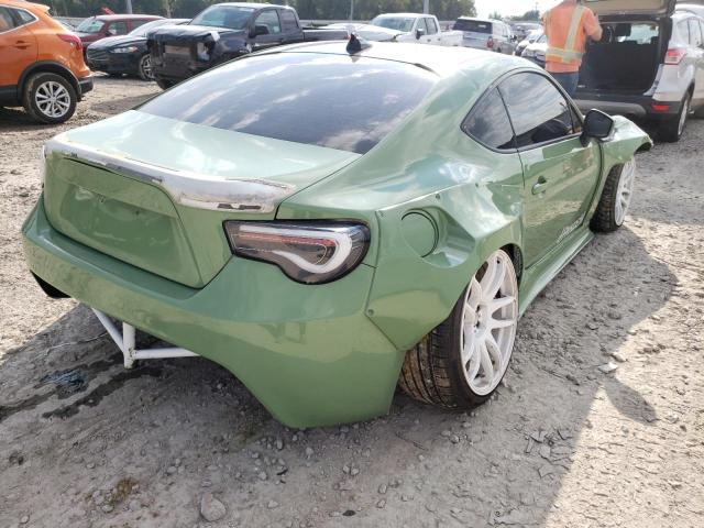 JF1ZNAA13D1707685 - 2013 TOYOTA SCION FR-S GREEN photo 4