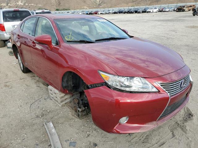 JTHBW1GG4D2009826 - 2013 LEXUS ES 300H RED photo 1