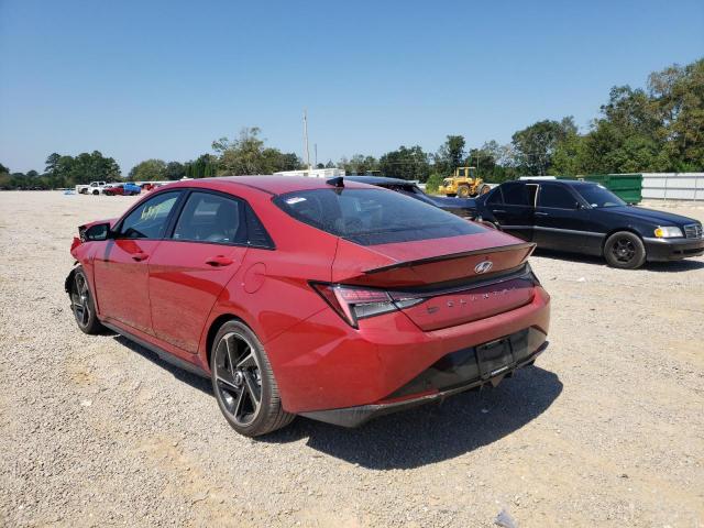 KMHLR4AFXNU327580 - 2022 HYUNDAI ELANTRA N BURGUNDY photo 3