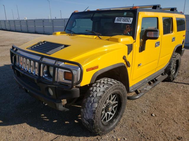 5GRGN23U93H130454 - 2003 HUMMER H2 YELLOW photo 2