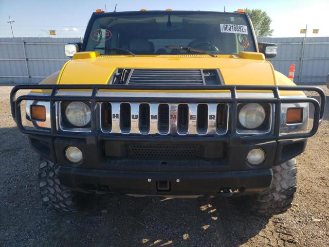 5GRGN23U93H130454 - 2003 HUMMER H2 YELLOW photo 9