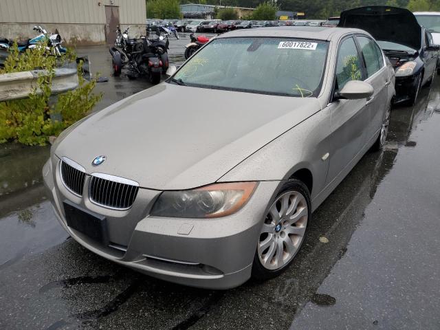 WBAVD53547A007629 - 2007 BMW 335 XI GOLD photo 2