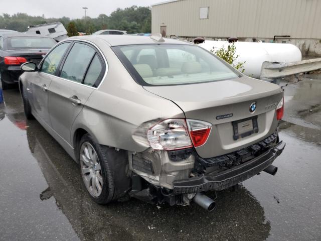 WBAVD53547A007629 - 2007 BMW 335 XI GOLD photo 3