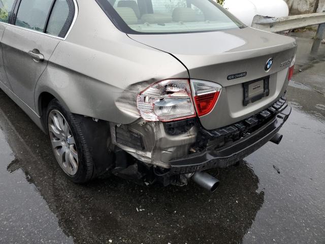 WBAVD53547A007629 - 2007 BMW 335 XI GOLD photo 9