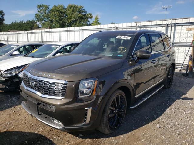 5XYP5DHC3MG144986 - 2021 KIA TELLURIDE BROWN photo 2