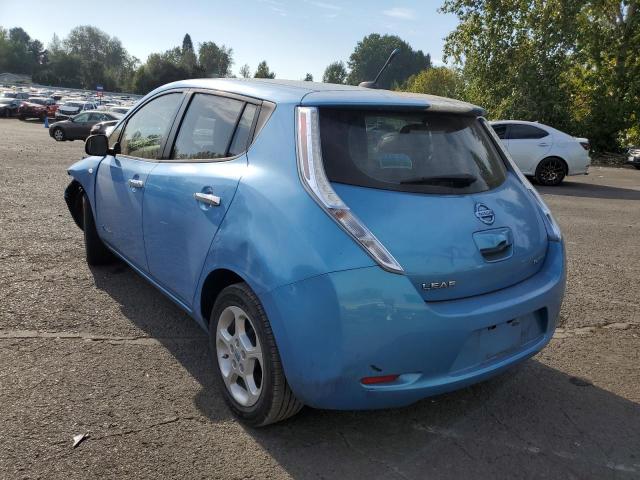 JN1AZ0CP2BT001531 - 2011 NISSAN LEAF SV BLUE photo 3