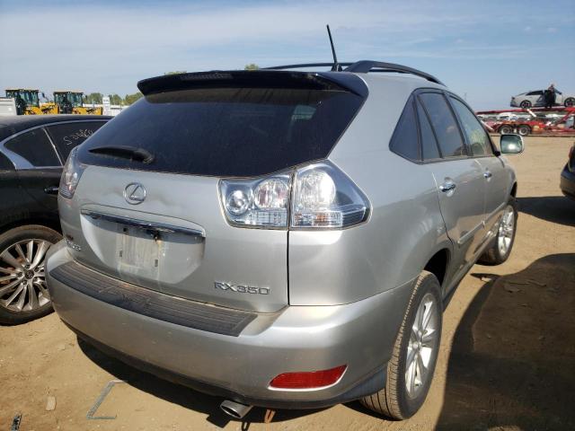 2T2HK31U18C081491 - 2008 LEXUS RX 350 SILVER photo 4