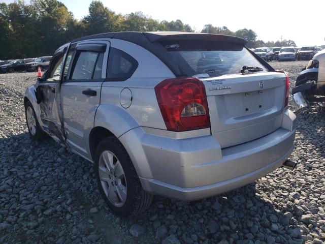 1B3HB48B47D115439 - 2007 DODGE CALIBER SX SILVER photo 3