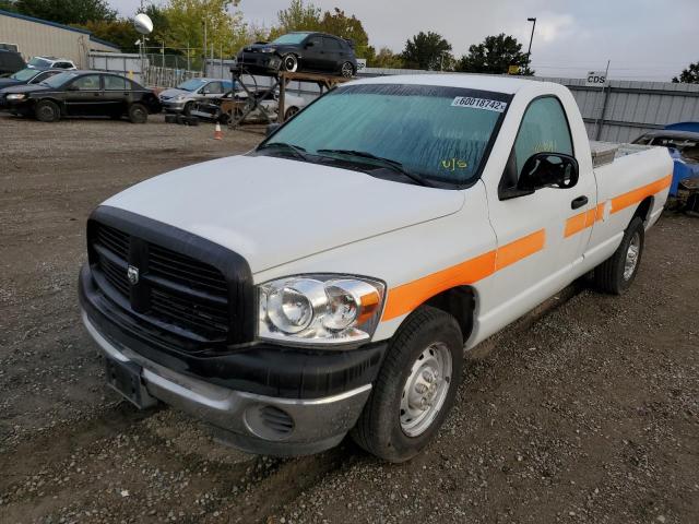 3D7KR26D27G817440 - 2007 DODGE RAM 2500 S WHITE photo 2