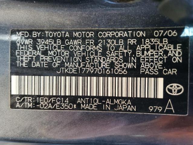 JTKDE177970161056 - 2007 TOYOTA SCION TC 石墨色 照片 10