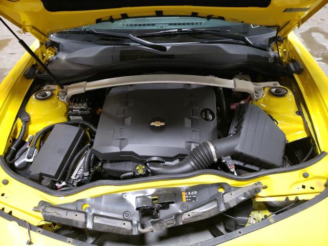 2G1FB3D30E9319320 - 2014 CHEVROLET CAMARO LT YELLOW photo 7