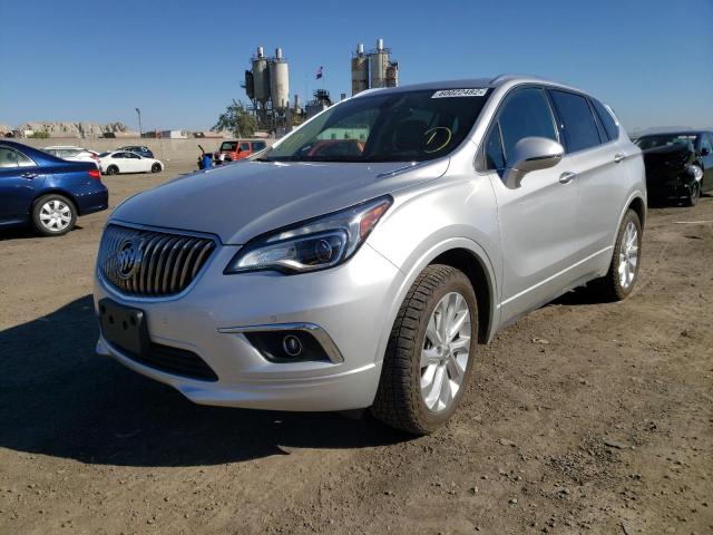LRBFXESX3HD022803 - 2017 BUICK ENVISION P SILVER photo 2