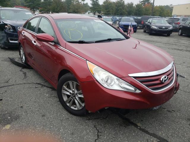 5NPEB4AC7EH856115 - 2014 HYUNDAI SONATA GLS RED photo 1