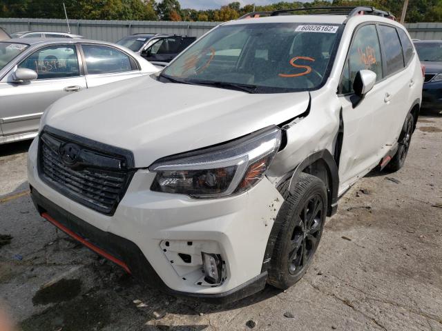 JF2SKALC2MH462633 - 2021 SUBARU FORESTER S WHITE photo 2