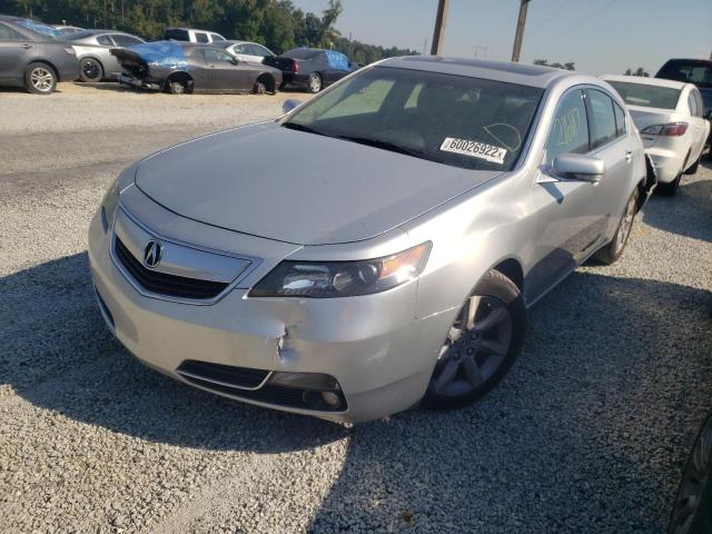 19UUA8F55DA011285 - 2013 ACURA TL TECH SILVER photo 2