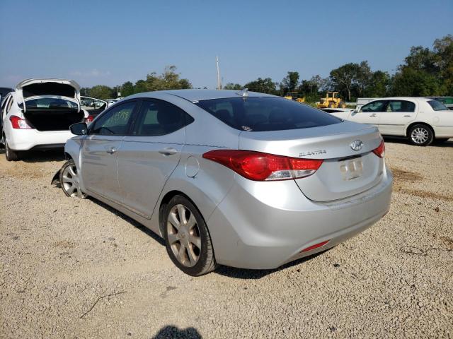 KMHDH4AE0CU242212 - 2012 HYUNDAI ELANTRA SILVER photo 3