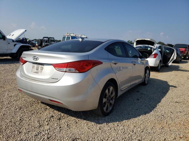 KMHDH4AE0CU242212 - 2012 HYUNDAI ELANTRA SILVER photo 4