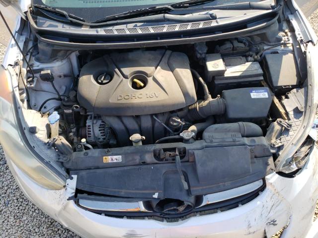 KMHDH4AE0CU242212 - 2012 HYUNDAI ELANTRA SILVER photo 7