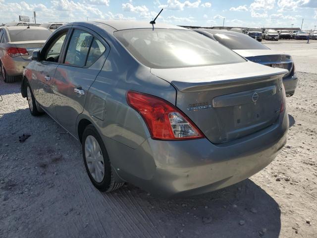 3N1CN7AP9CL930556 - 2012 NISSAN VERSA S GRAY photo 3