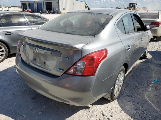 3N1CN7AP9CL930556 - 2012 NISSAN VERSA S GRAY photo 4