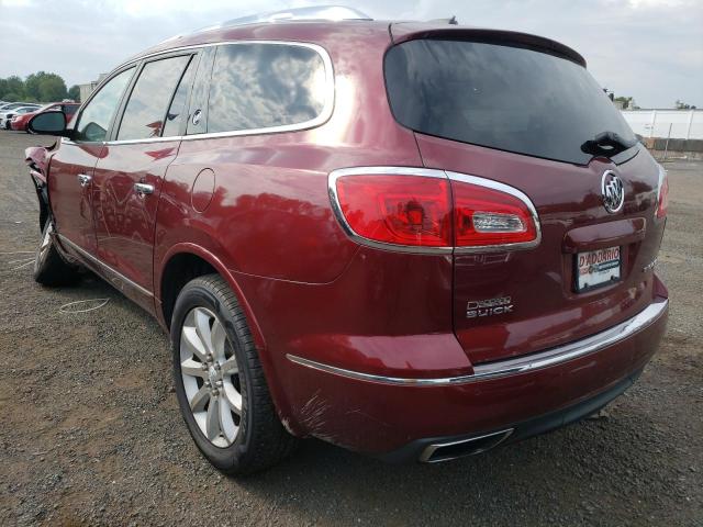 5GAKVCKD2GJ268789 - 2016 BUICK ENCLAVE RED photo 3