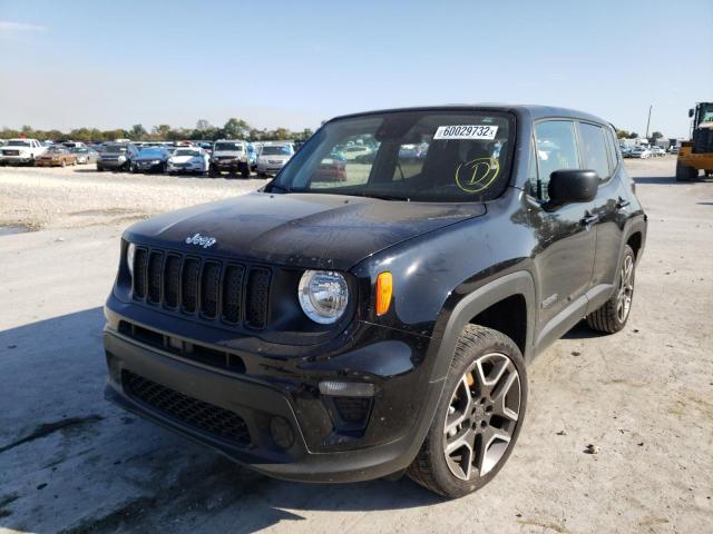 ZACNJDAB9MPN26974 - 2021 JEEP RENEGADE S BLACK photo 2