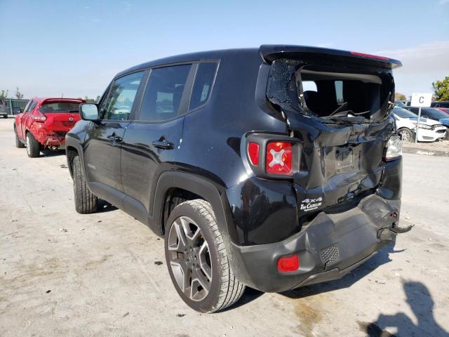ZACNJDAB9MPN26974 - 2021 JEEP RENEGADE S BLACK photo 3