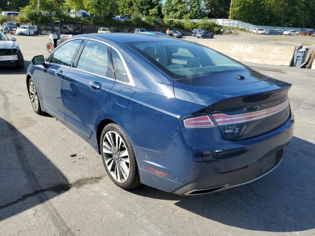 3LN6L5F99KR610479 - 2019 LINCOLN MKZ RESERV BLUE photo 3