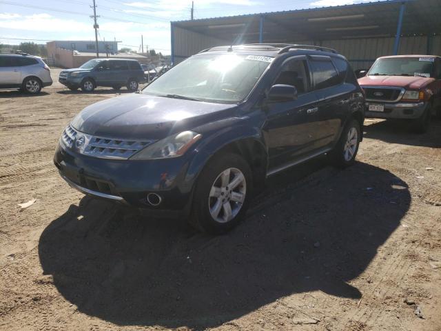 JN8AZ08W37W618329 - 2007 NISSAN MURANO SL BLUE photo 2