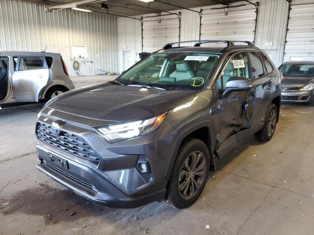 JTMB6RFV8ND054984 - 2022 TOYOTA RAV4 XLE P GRAY photo 2