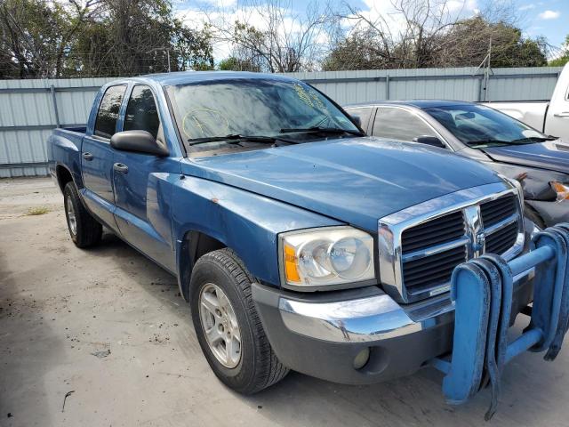 1D7HE48N45S193931 - 2005 DODGE DAKOTA QUA BLUE photo 1