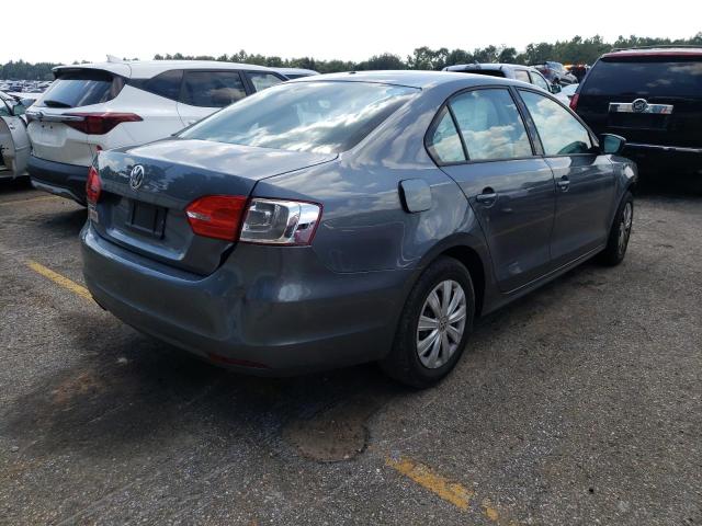 3VW2K7AJ1EM228660 - 2014 VOLKSWAGEN JETTA BASE 灰色 照片 4