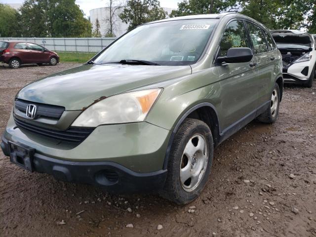 JHLRE48358C075448 - 2008 HONDA CR-V LX GREEN photo 2