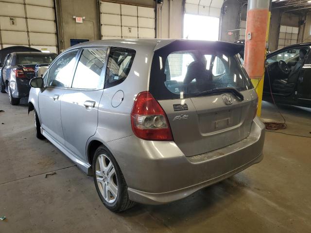 JHMGD38627S035813 - 2007 HONDA FIT S 银色 照片 3