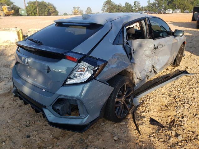 SHHFK7H47MU212534 - 2021 HONDA CIVIC SPOR BLUE photo 4